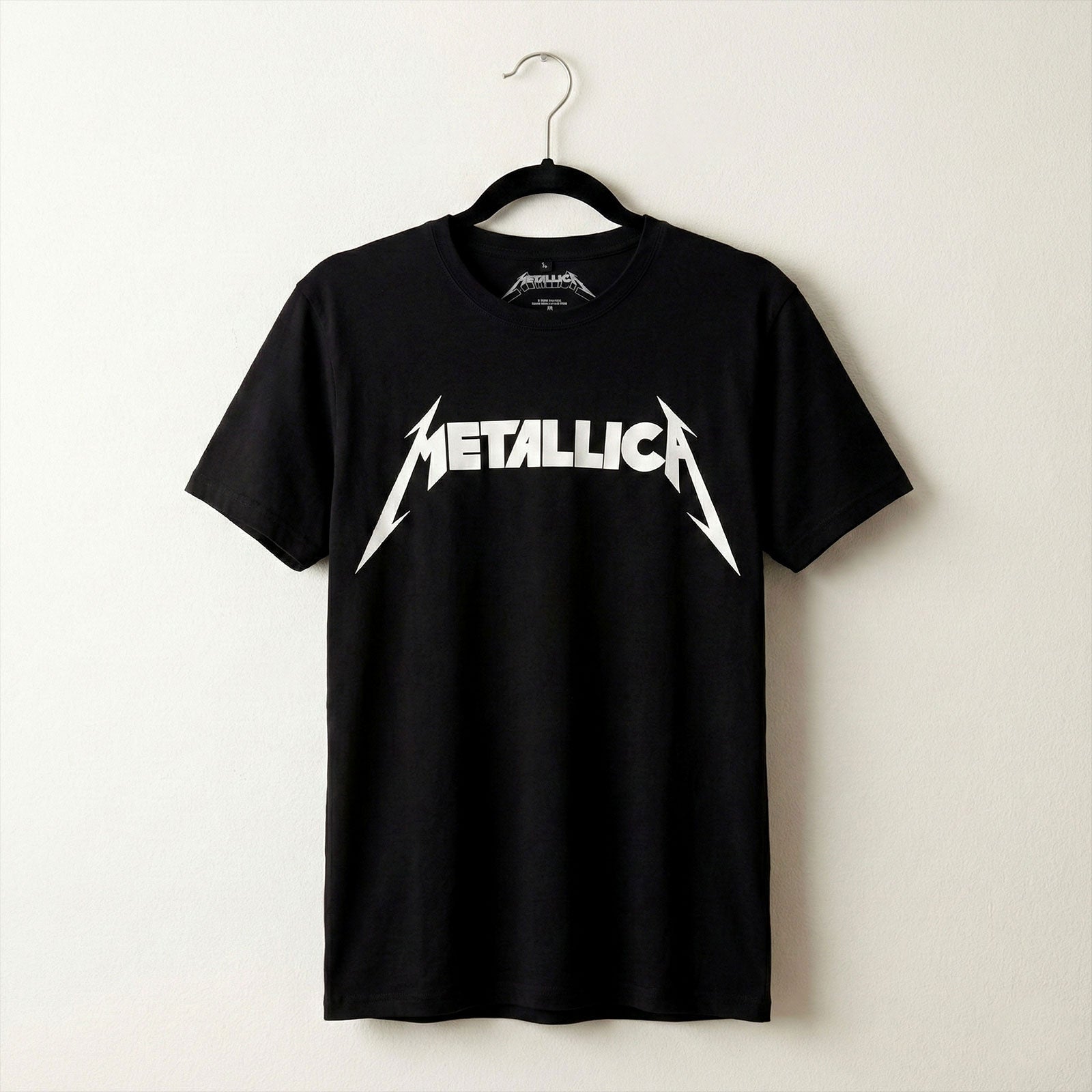 Metallica Unisex Premium Carbon T-Shirt: Logo (Black)
