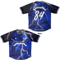 Metallica Unisex Sports Jersey: Ride The Lightning '84 (Navy Blue) (All Over Print)