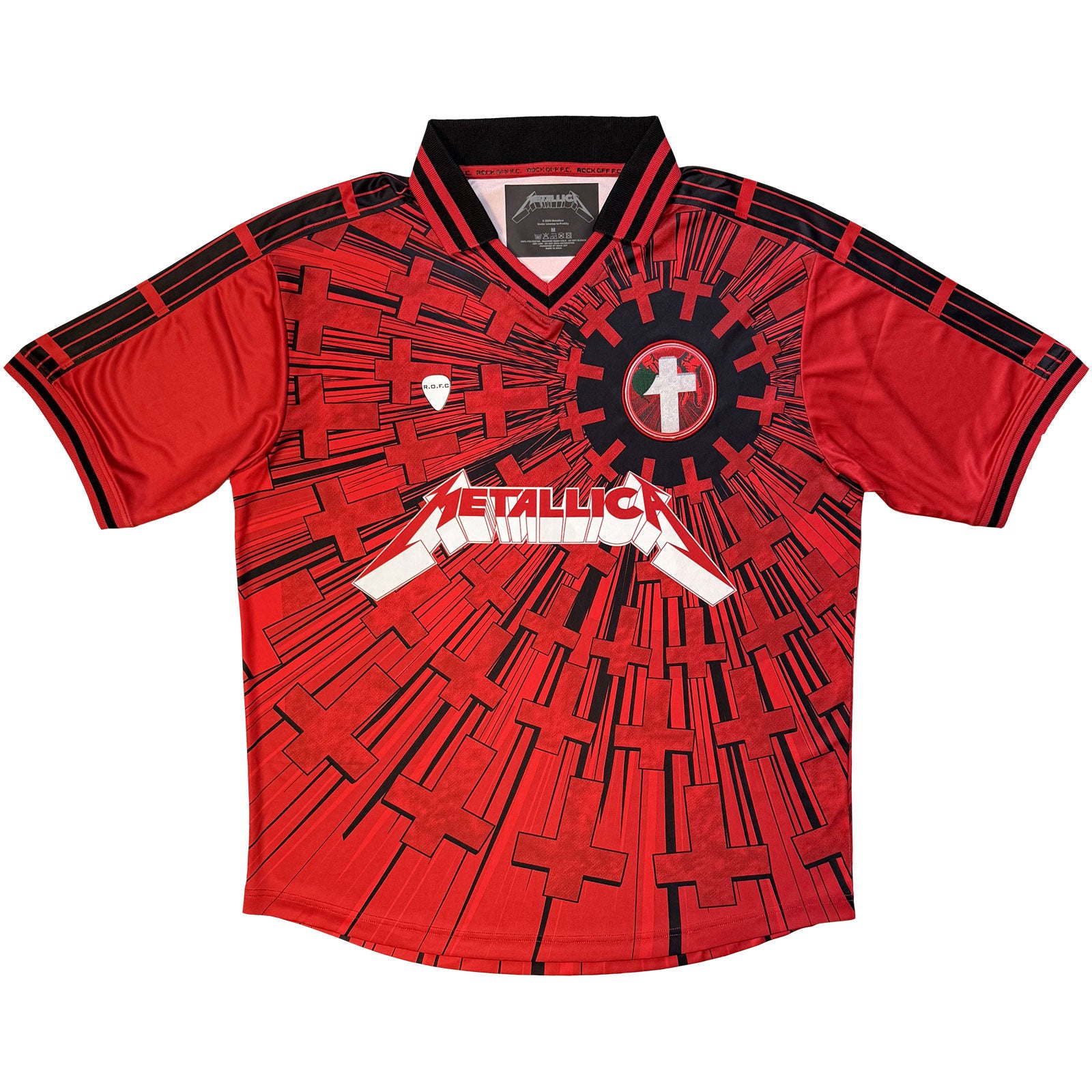 Metallica Unisex Sports Jersey: Master Of Puppets '86 (Red) (All Over Print)