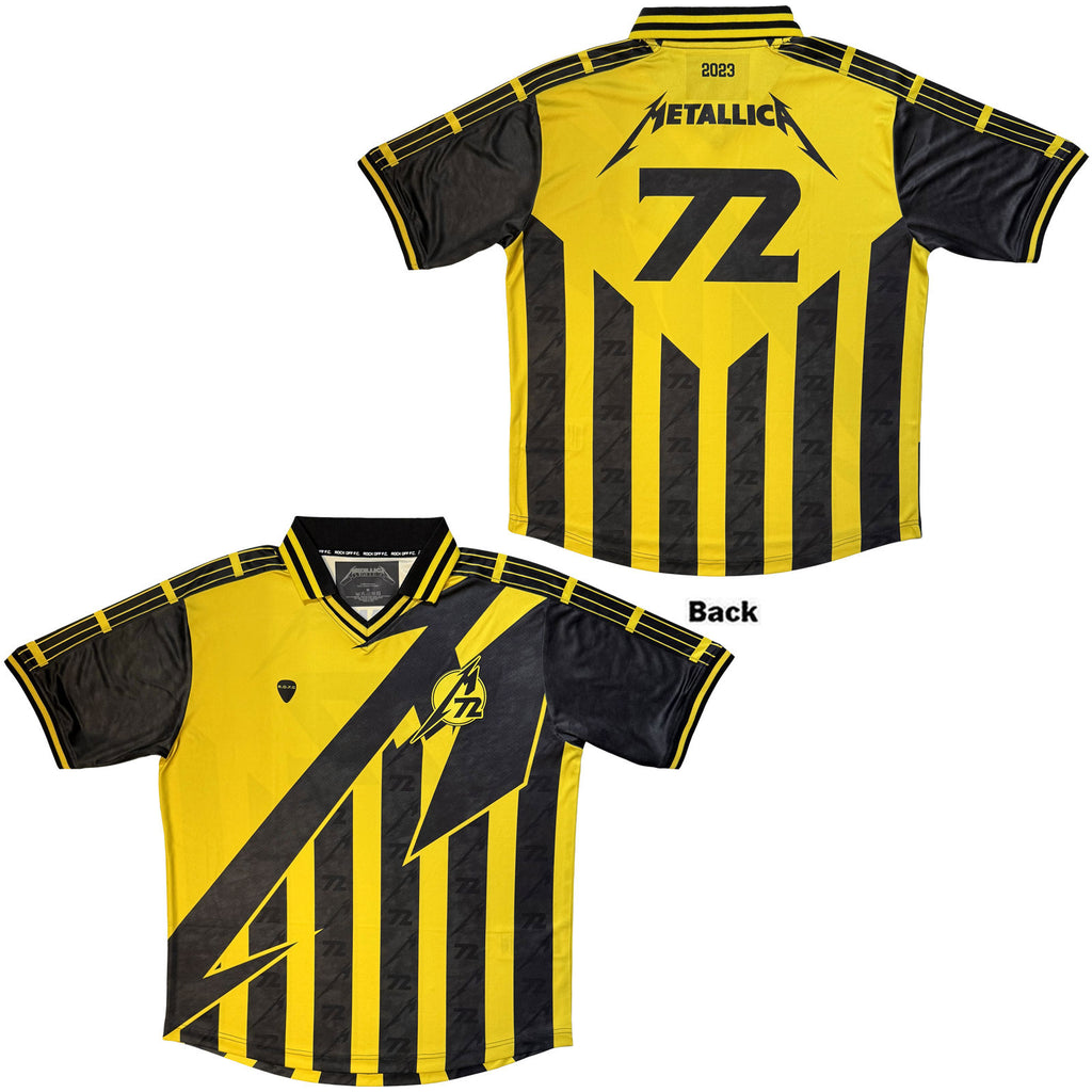Metallica Unisex Sports Jersey: 72 Seasons (Black & Yellow) (All Over Print)