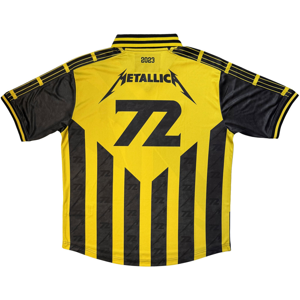 Metallica Unisex Sports Jersey: 72 Seasons (Black & Yellow) (All Over Print)