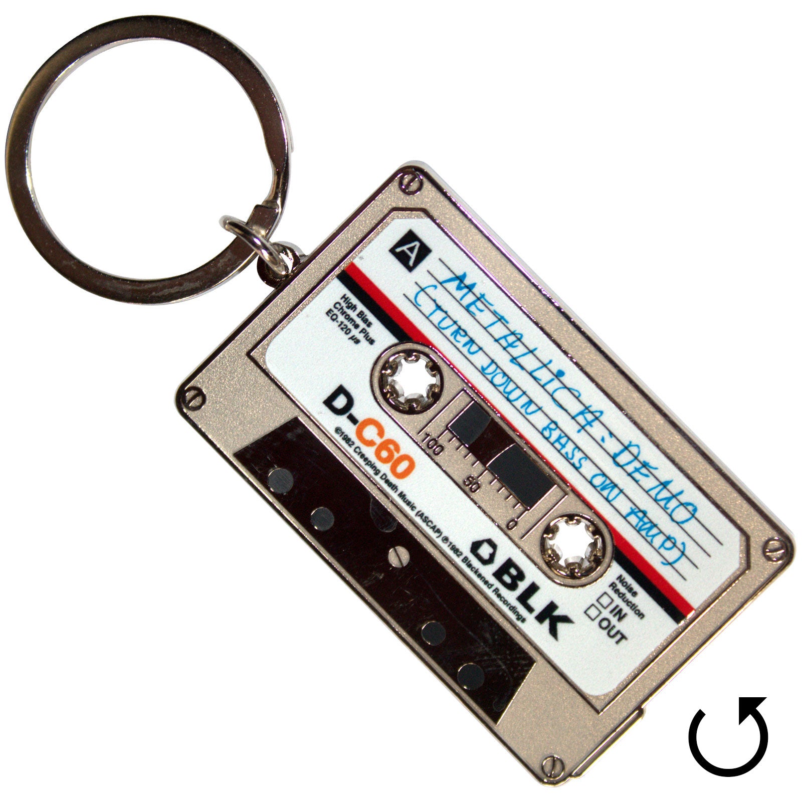Metallica Keychain: No Life 'Til Leather (Double Sided)