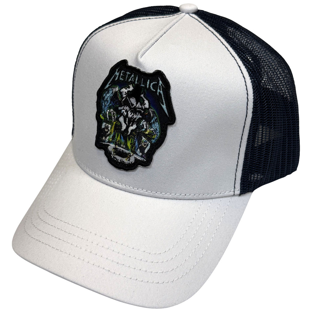 Metallica Unisex Mesh Back Cap: Stage Pit (Navy Blue & White)