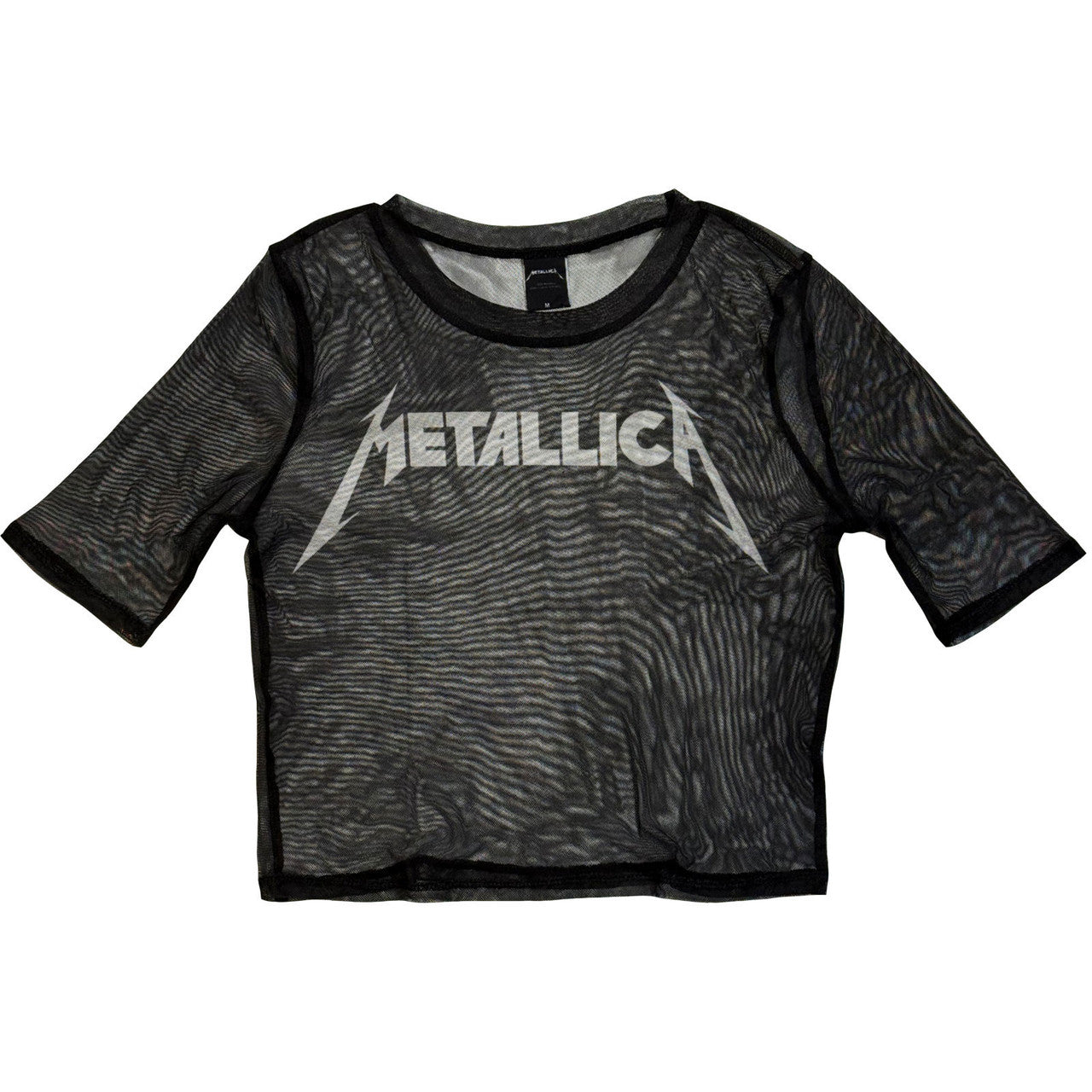 Slipknot: The End, So Far Profile Ladies Mesh Crop Top (Black) (Back Print)