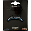 Metallica Pin Badge: Blue Shadow Logo