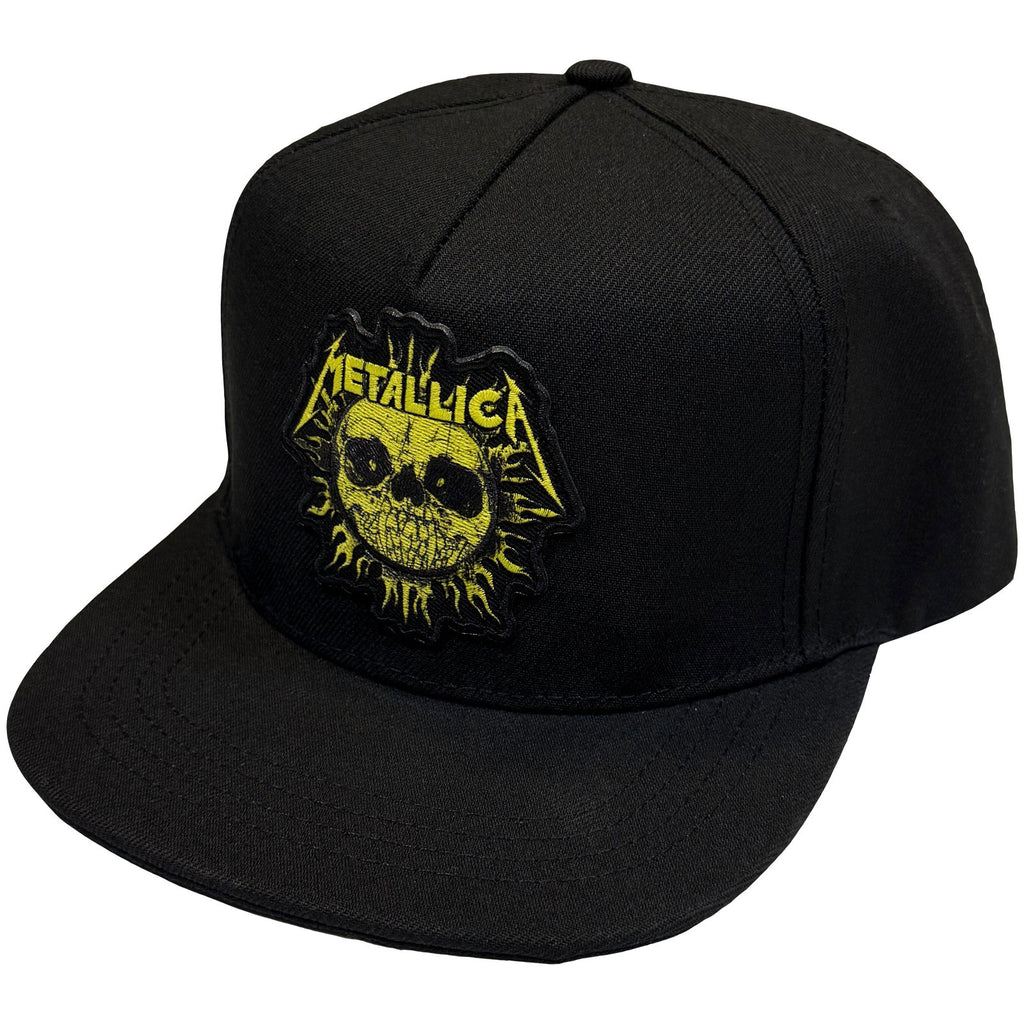 Metallica Unisex Snapback Cap: Sun Mono (Black)