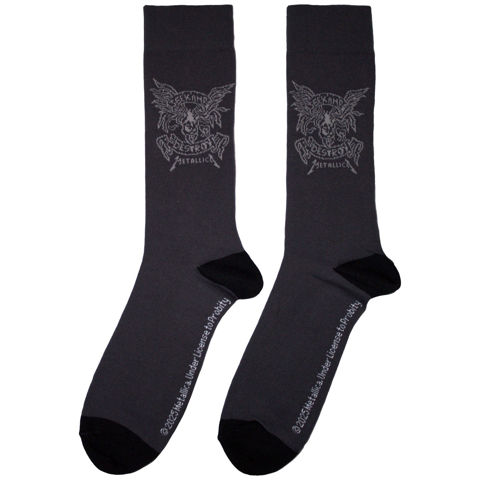 Metallica Unisex Ankle Socks: Seek & Destroy (Charcoal Grey) (UK Size 6 - 11)