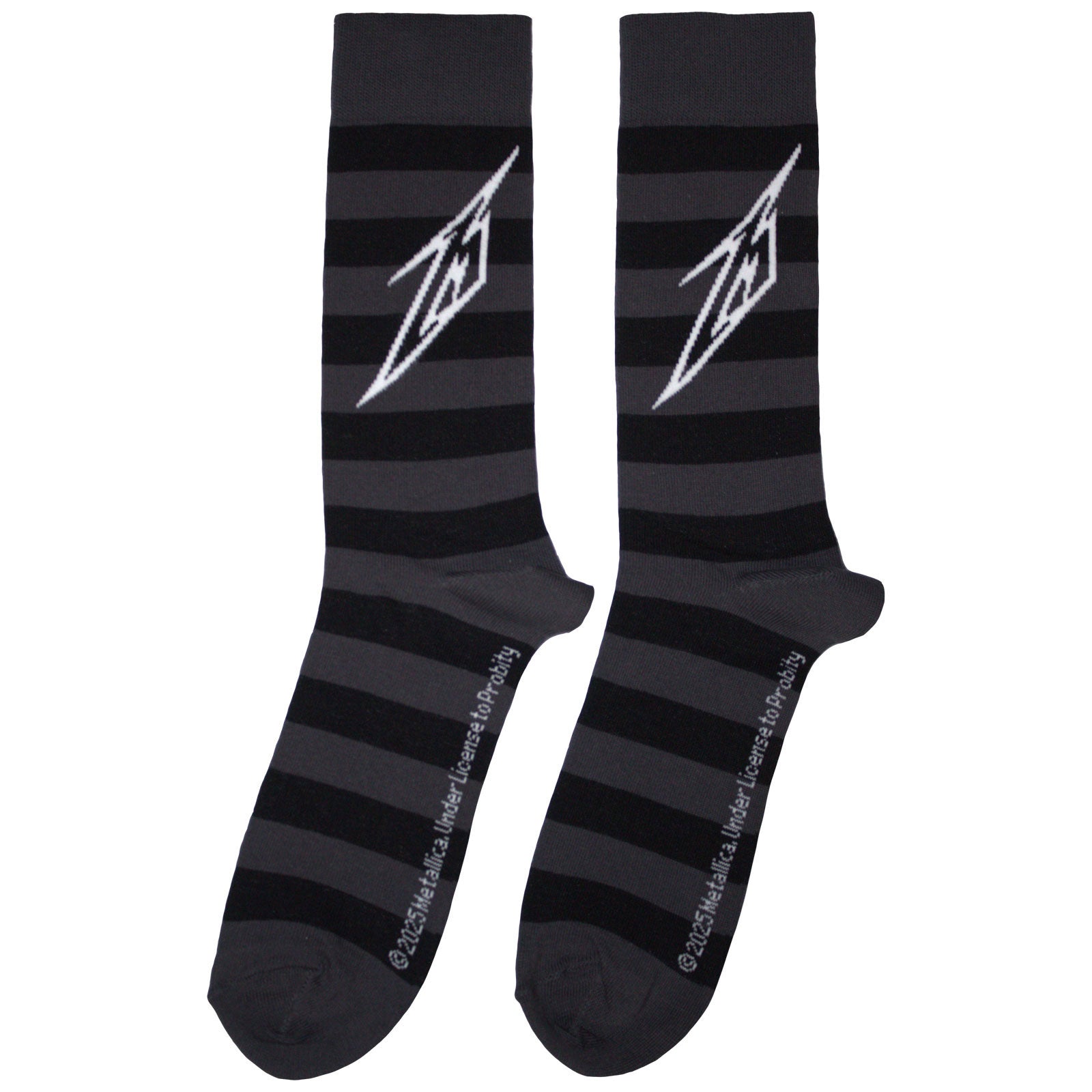 Metallica Unisex Ankle Socks: Lightning M (Charcoal Grey) (UK Size 6 - 11)