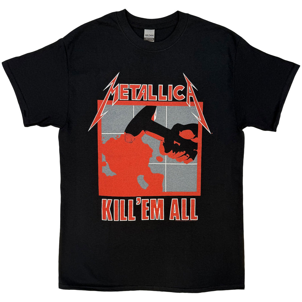 Metallica Unisex T-Shirt: Kill 'Em All (Black) (Back Print)