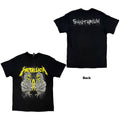 Metallica Unisex T-Shirt: Sanitarium (Black) (Back Print)