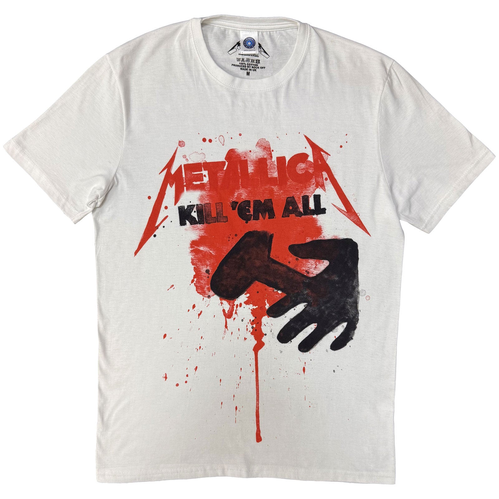 Metallica Unisex T-Shirt: Kill Them All Splats (White)
