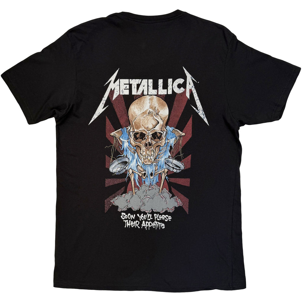 Metallica Unisex T-Shirt: Doris (Black) (Back Print)
