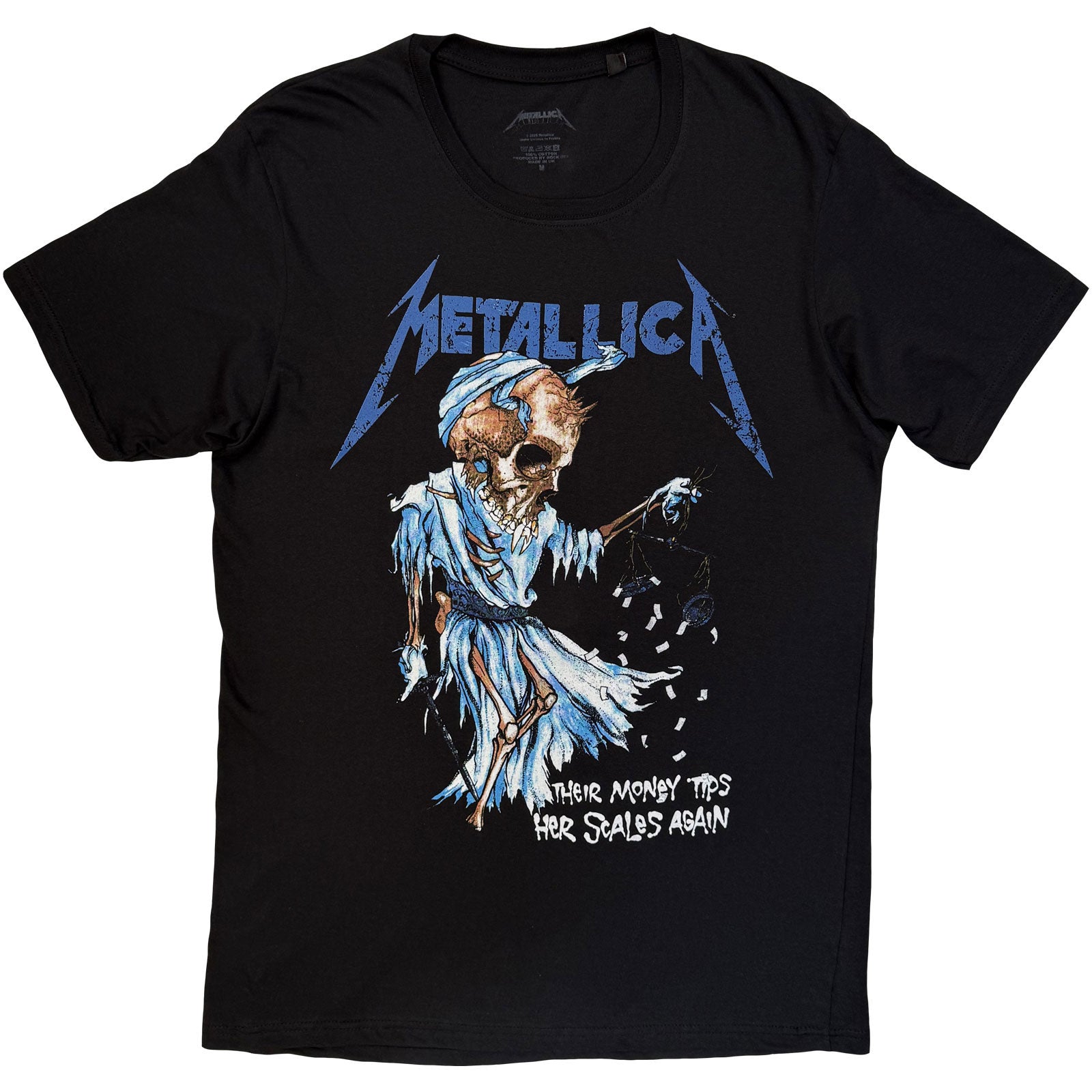 Metallica Unisex T-Shirt: Doris (Black) (Back Print)