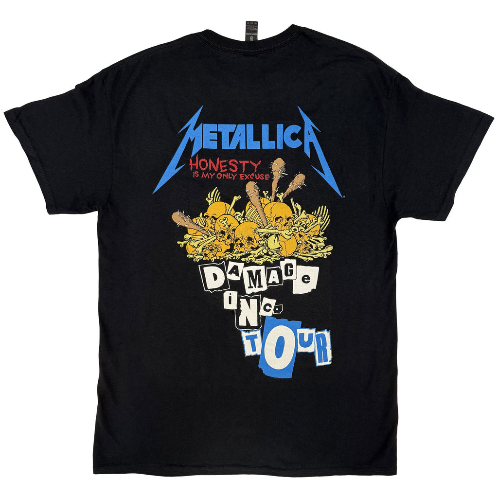 Metallica Unisex T-Shirt: Damage Inc (Black) (Back Print)