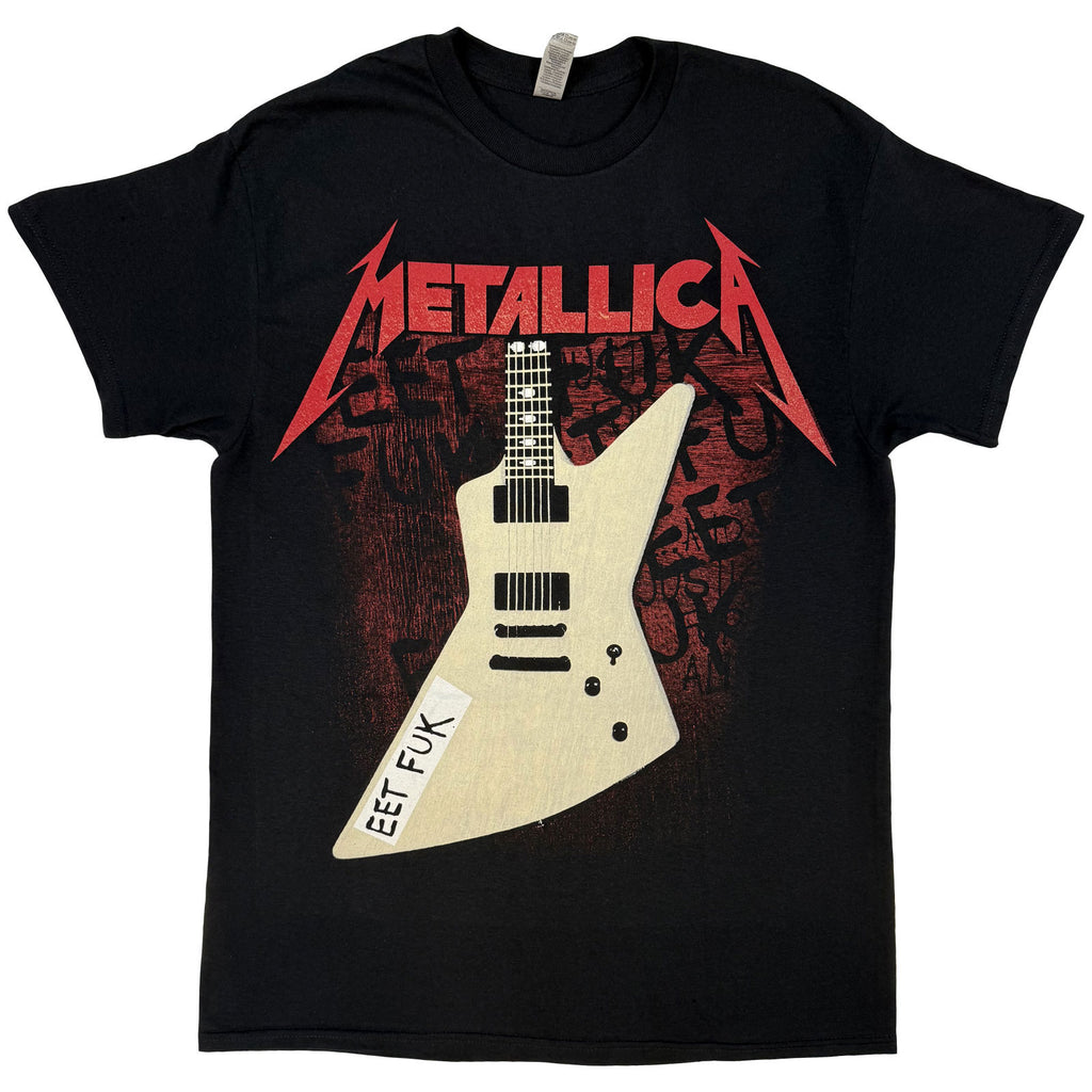 Metallica Unisex T-Shirt: Eet Fuk (Black) (Back Print)