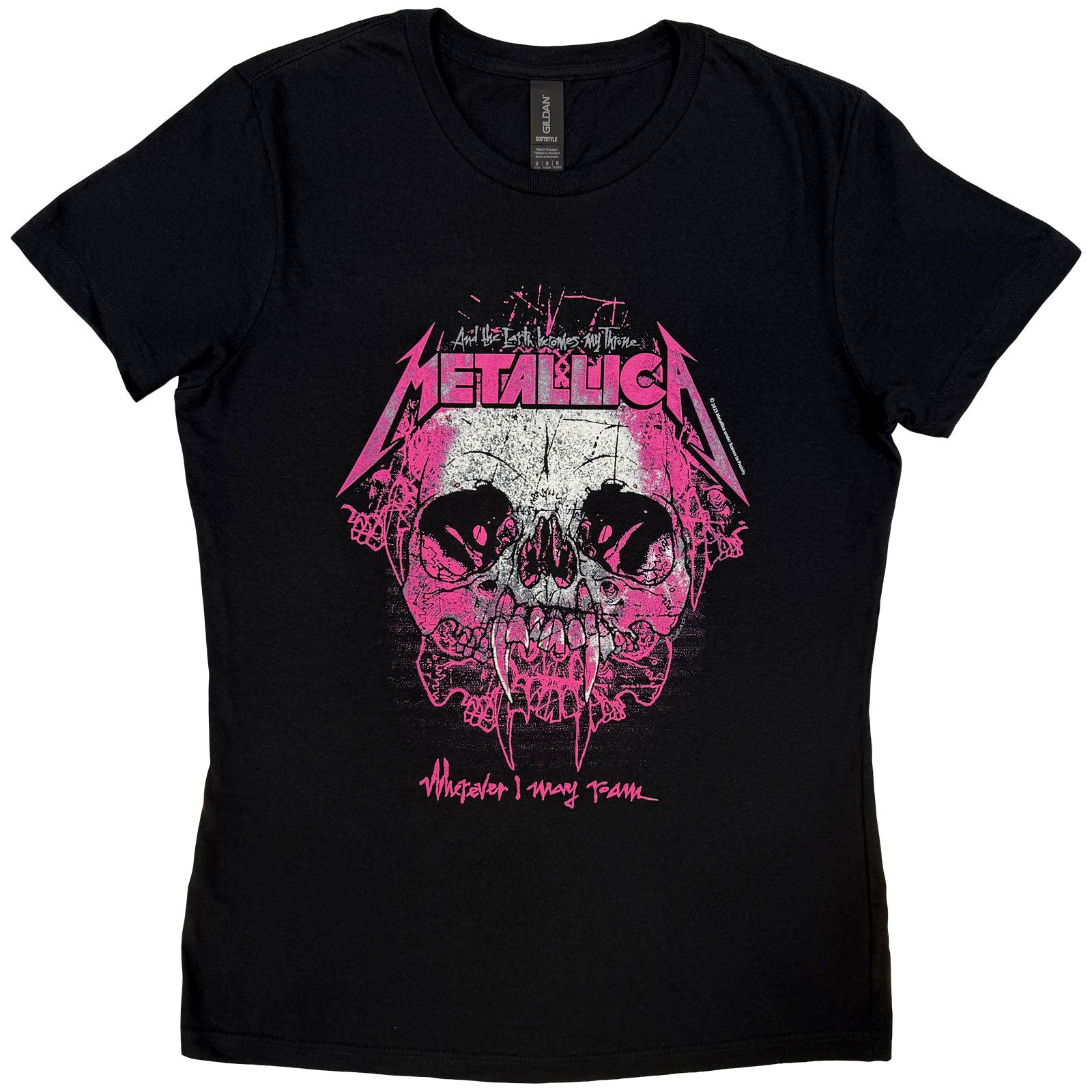 Metallica Ladies T-Shirt: Wherever I May Roam (Black)