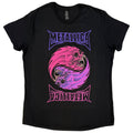 Metallica Ladies T-Shirt: Yin Yang Purple (Black)