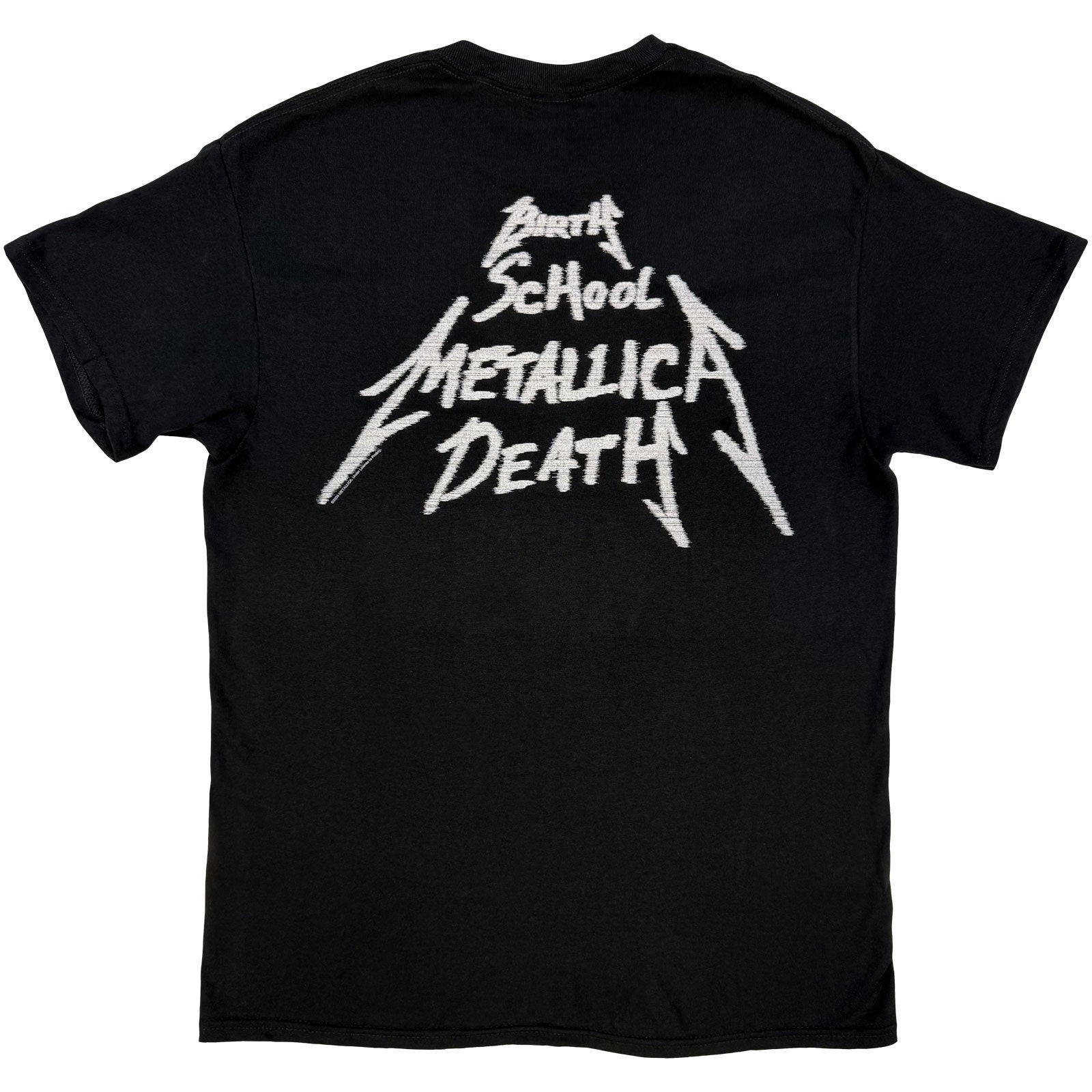 Metallica Unisex T-Shirt: Birth Death Crossed Arms (Black) (Back Print)