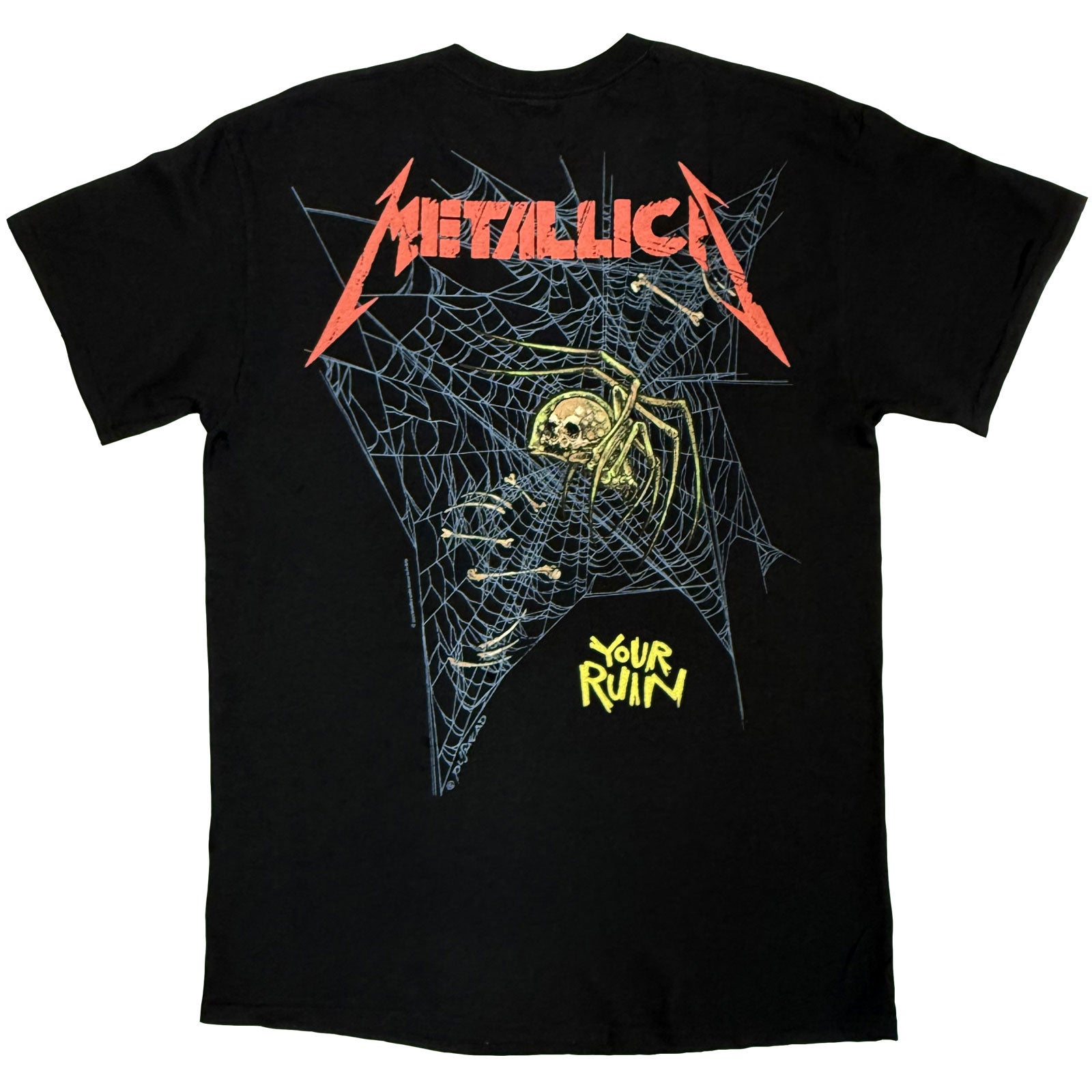 Metallica Unisex T-Shirt: Ruin/Struggle (Black) (Back Print)