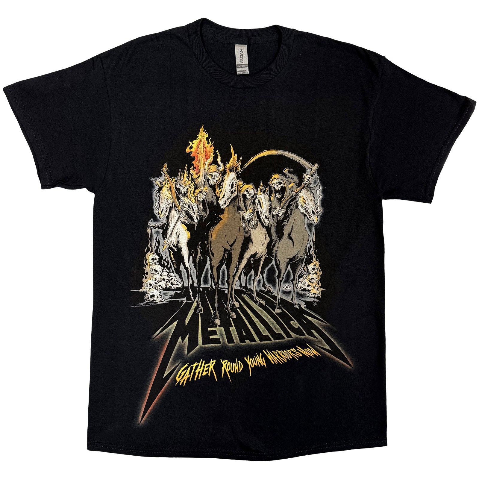 Metallica Unisex T-Shirt: 40th Anniversary Horsemen (Black)