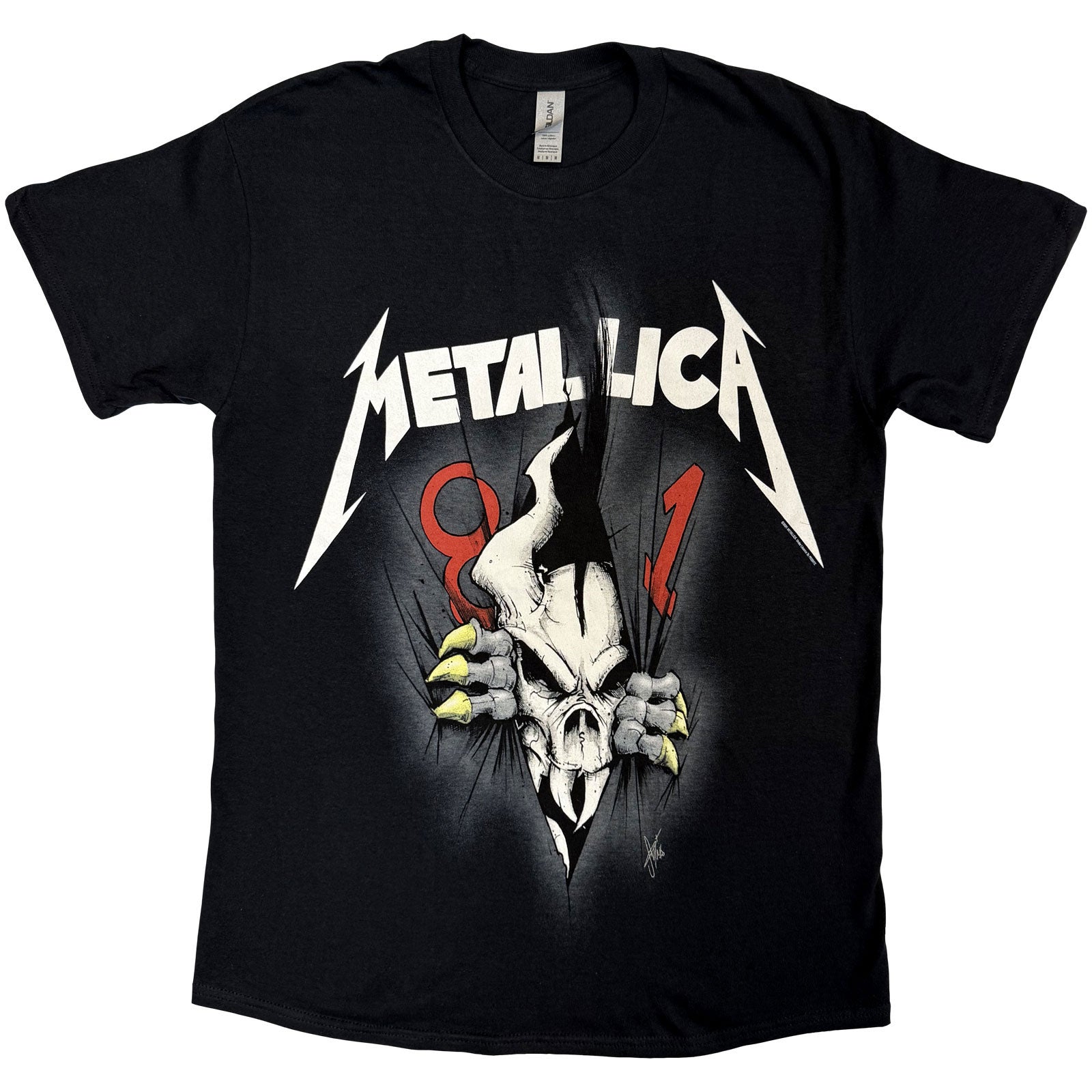 Metallica Unisex T-Shirt: 40th Anniversary Ripper (Black)