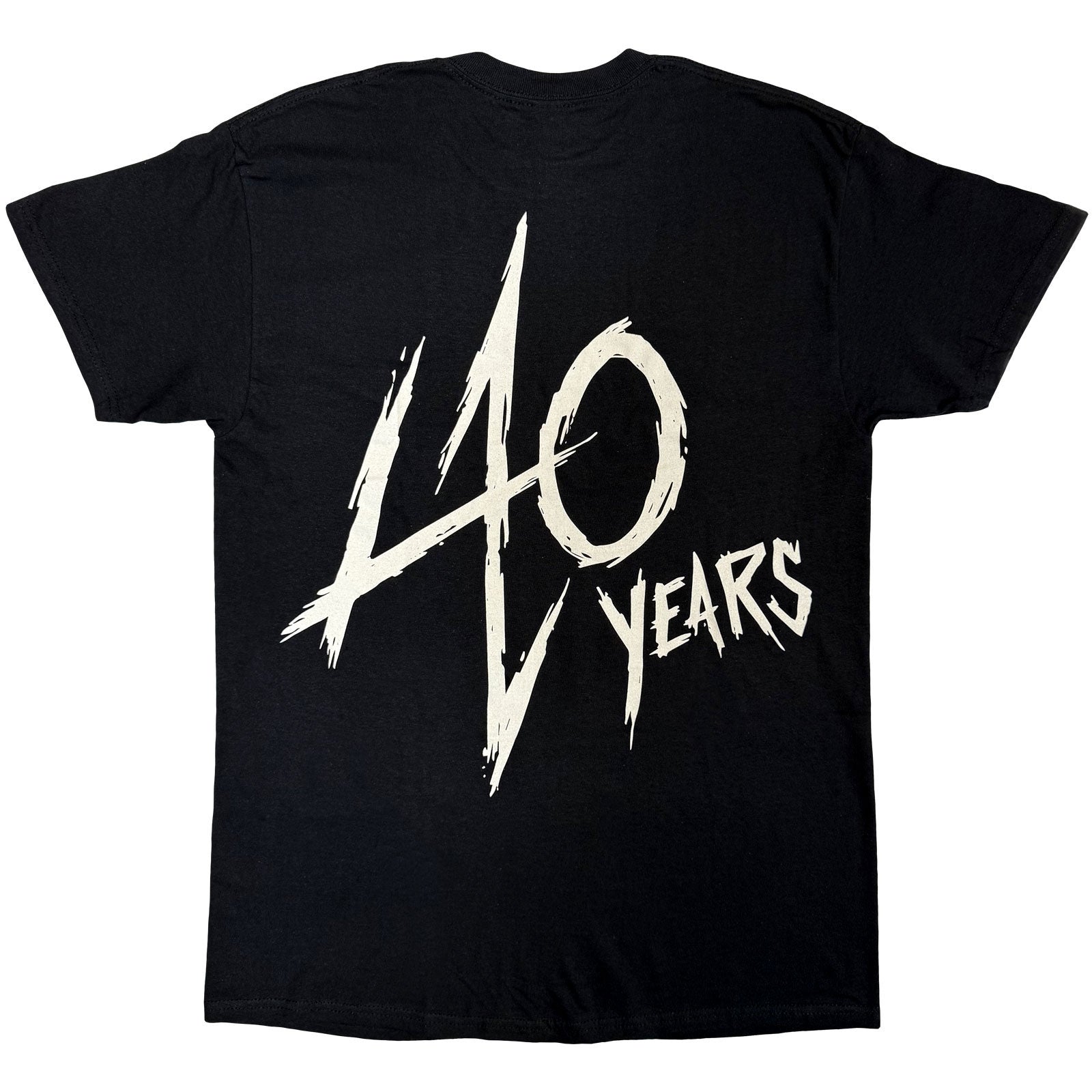 Metallica Unisex T-Shirt: 40th Anniversary Garage (Black) (Back Print)