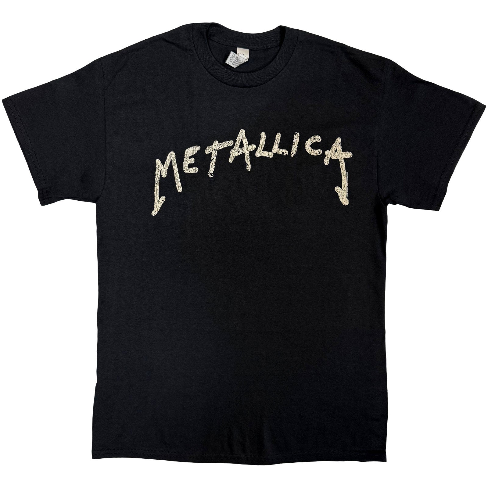 Metallica Unisex T-Shirt: Wuz Here (Black) (Back Print)