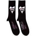 Machine Gun Kelly Unisex Ankle Socks: Heart Face (Black)
