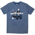 Machine Gun Kelly Unisex Stone Wash T-Shirt: Bench (Denim Blue)