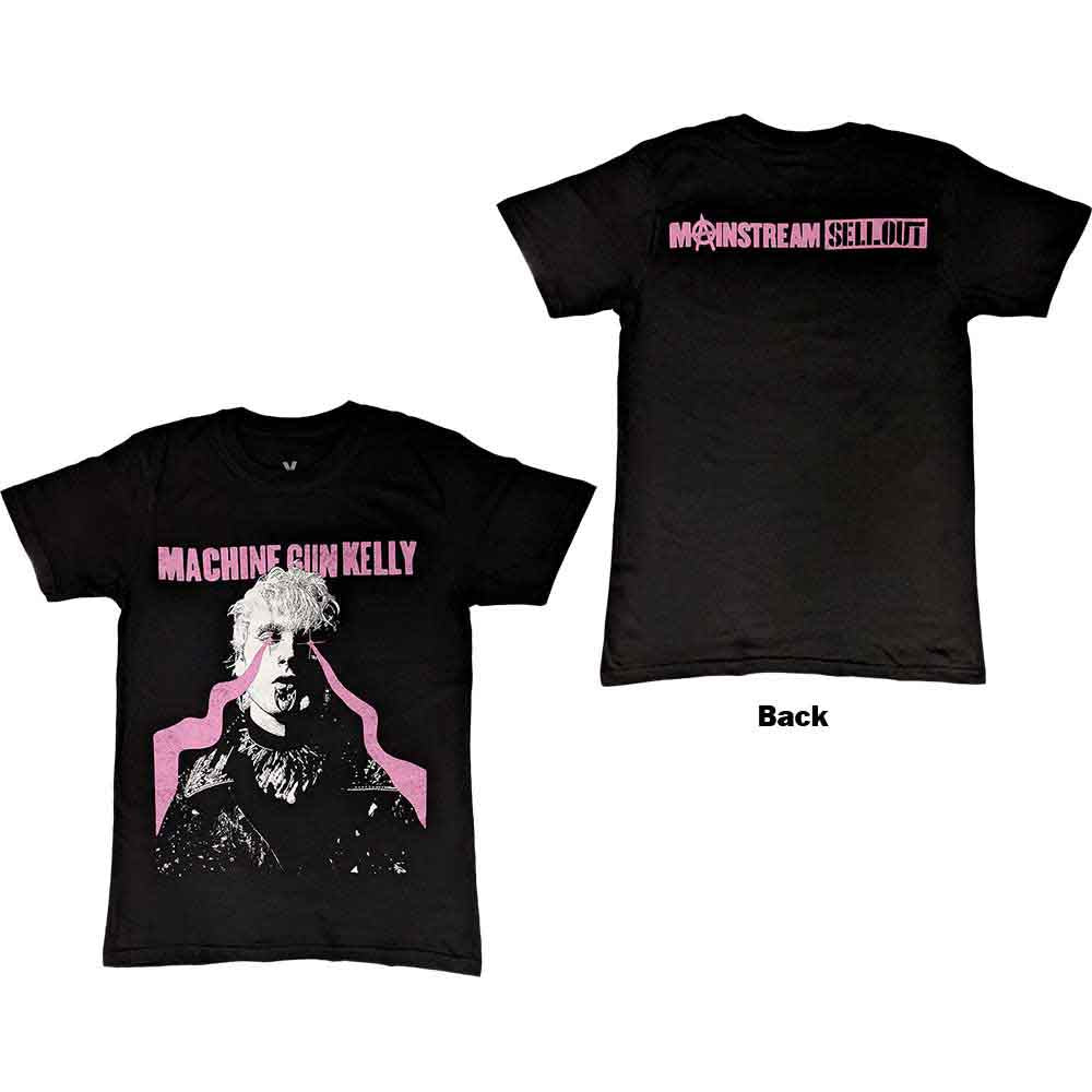 Machine Gun Kelly Unisex T-Shirt: Laser Eye (Black) (Back Print)