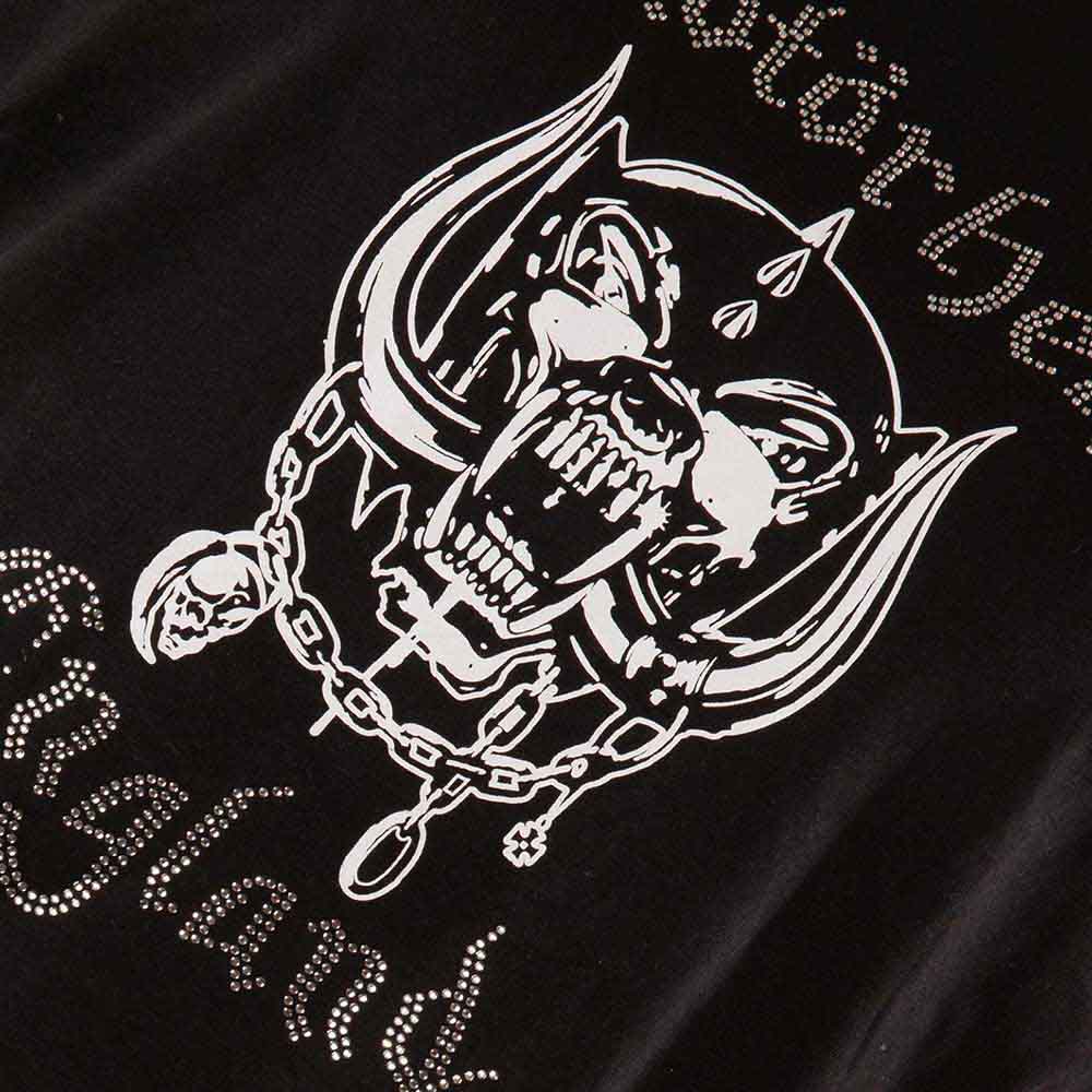 Motorhead Unisex T-Shirt: England (Black) (Embellished)