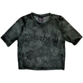 Motorhead Ladies Mesh Crop Top: Logo (Green)
