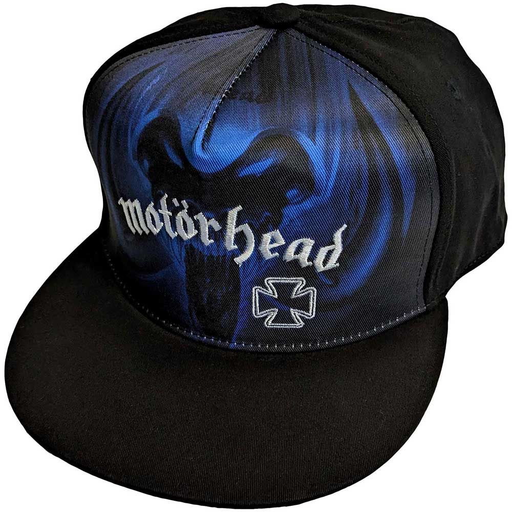 Motorhead Unisex Snapback Cap: Rock 'N' Roll Blue Mono (Black)