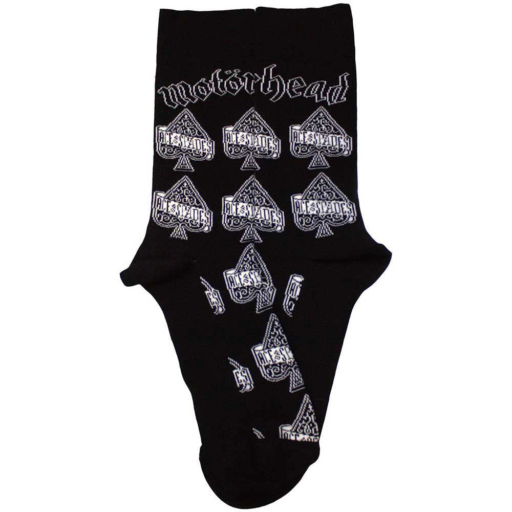 Motorhead Unisex Ankle Socks: Ace Of Spades Repeat (Black) (UK Size 4 - 7)