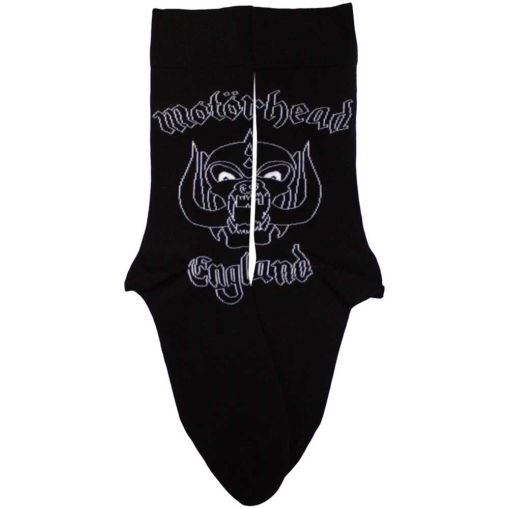 Motorhead Unisex Ankle Socks: England (Black) (UK Size 7 - 11)