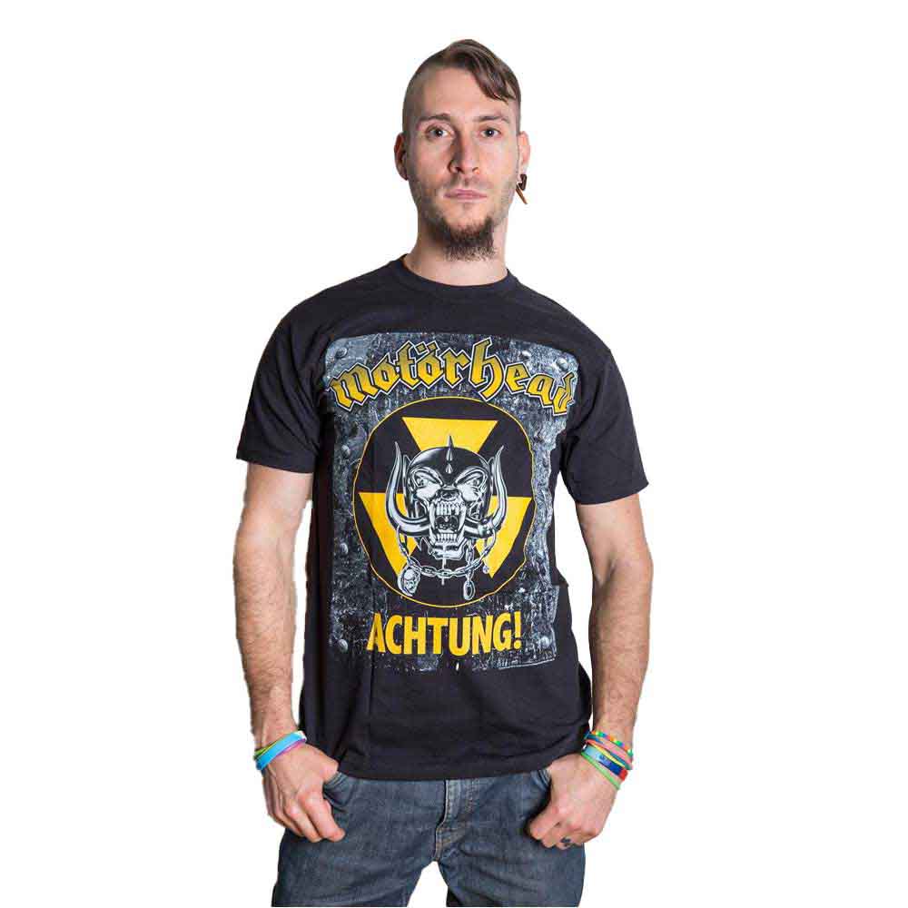Motorhead Unisex T-Shirt: Achtung! (Black)