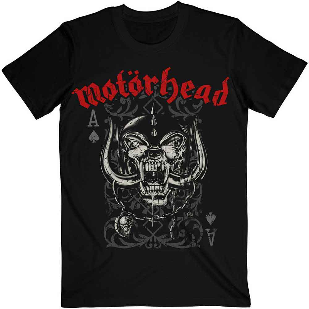Motorhead Unisex T-Shirt: Playing Card (Black)