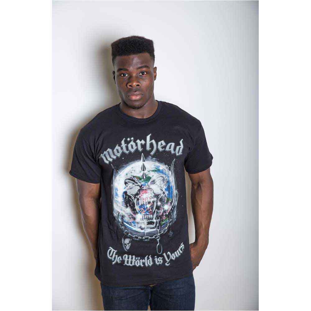 Motorhead Unisex T-Shirt: The World is your Album (Black)