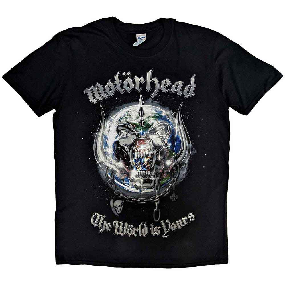 Motorhead Unisex T-Shirt: The World is your Album (Black)