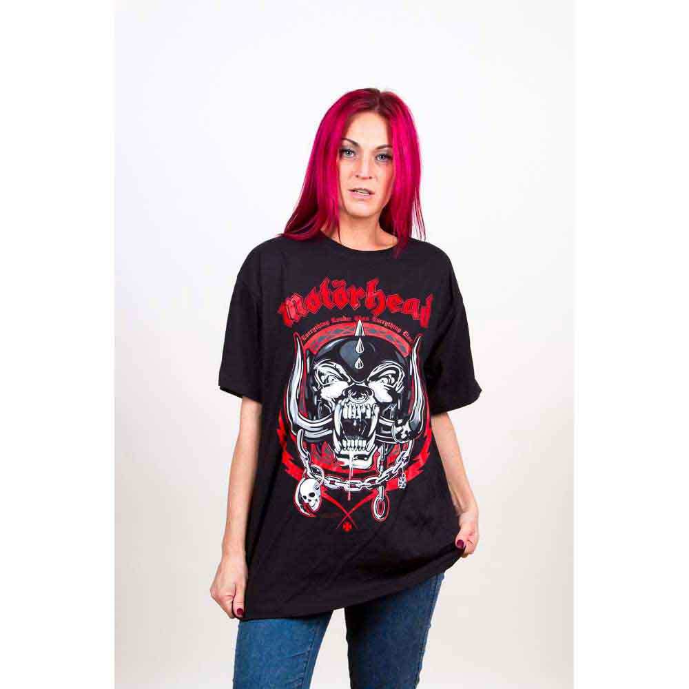 Motorhead Unisex T-Shirt: Lightning Wreath (Black)