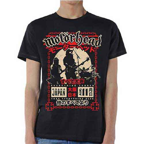 Motorhead Unisex T-Shirt: Loud in Osaka (Black)