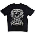 Motorhead Unisex T-Shirt: Crossed Swords England Crest (Black)