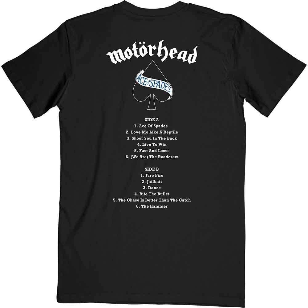 Motorhead Unisex T-Shirt: Flat War Pig Aces (Black)