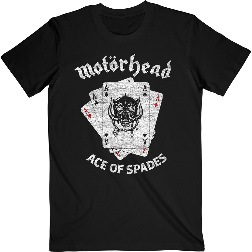 Motorhead Unisex T-Shirt: Flat War Pig Aces (Black)