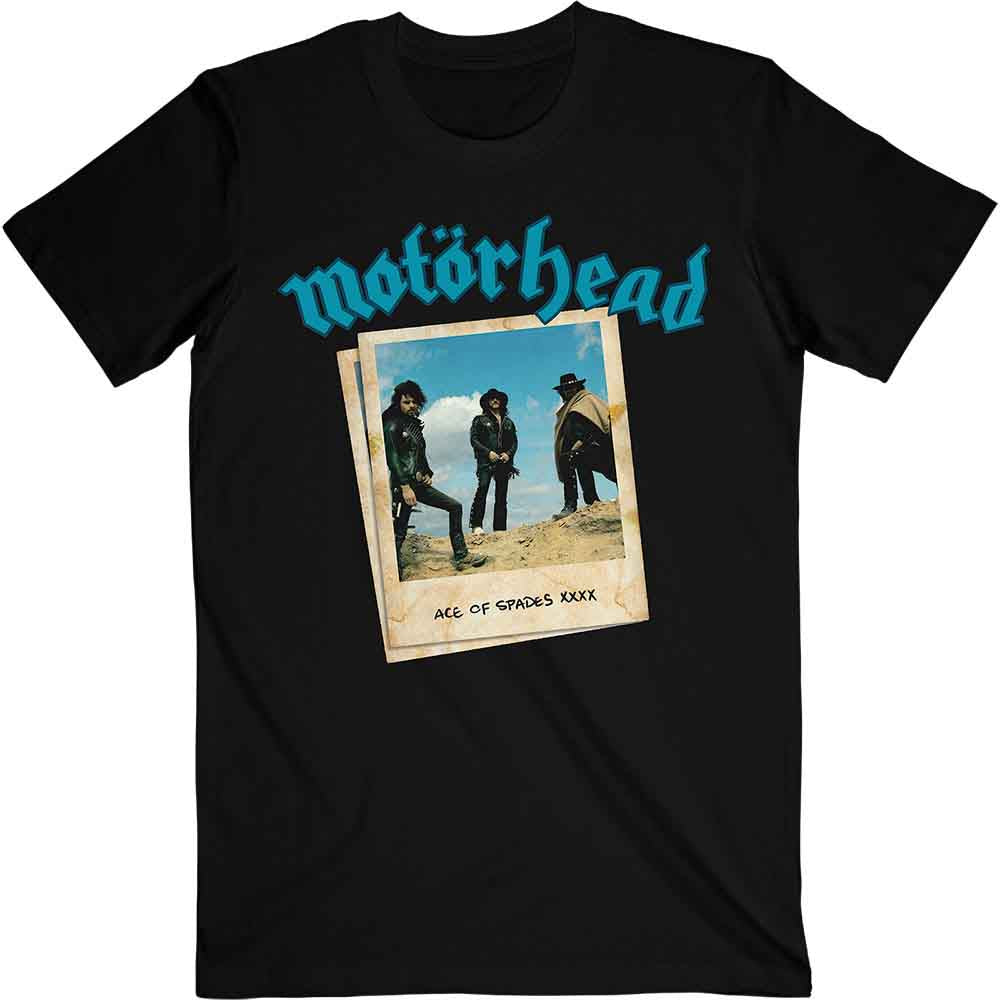 Motorhead Unisex T-Shirt: Ace of Spades Photo (Black)