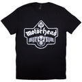 Motorhead Unisex T-Shirt: 50 Years Ace Wings Emblem (Black)