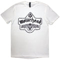 Motorhead Unisex T-Shirt: 50 Years Ace Wings Emblem (White)