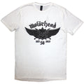 Motorhead Unisex T-Shirt: 50 Years Wings Badge (White)