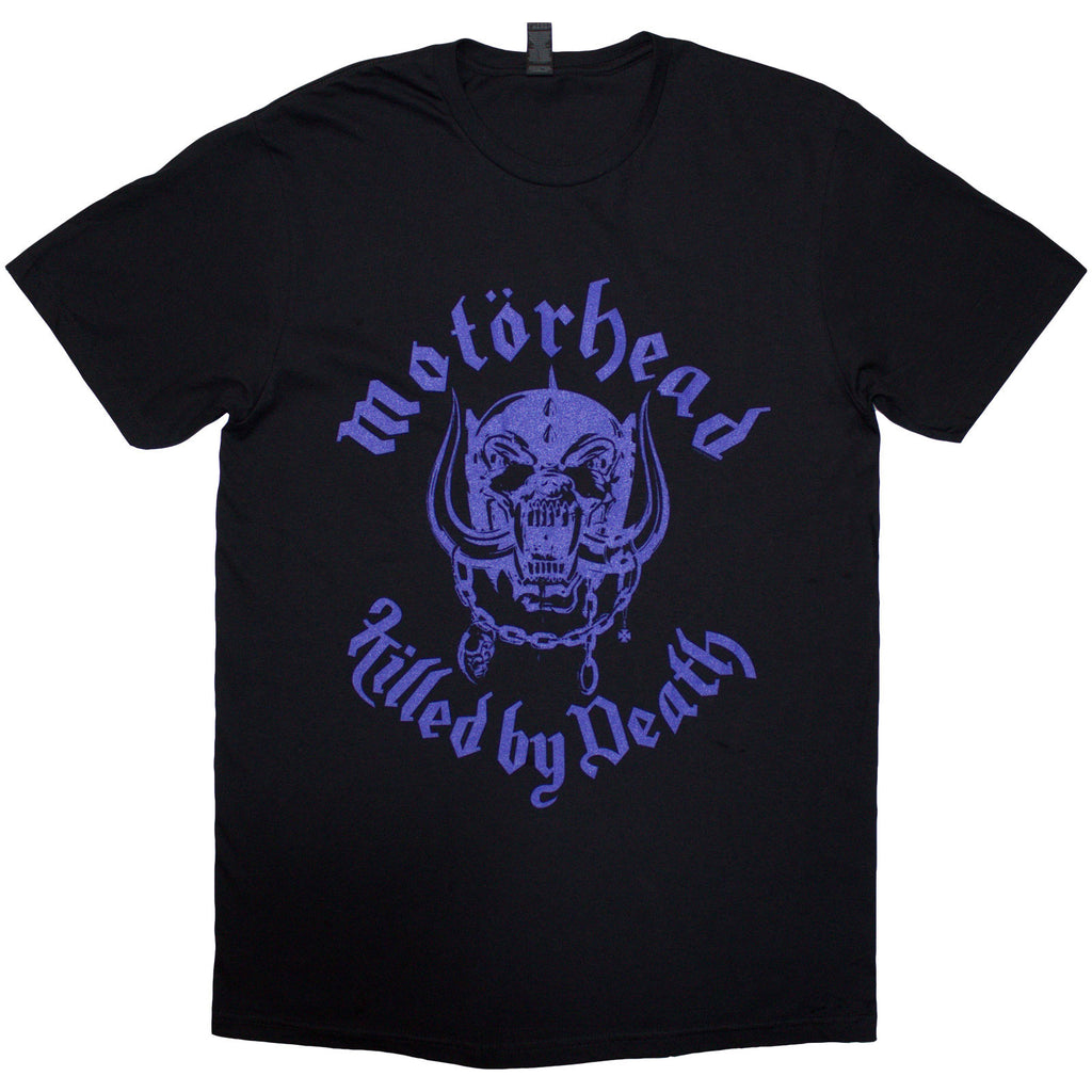Motorhead Unisex T-Shirt: Killed By Death Lyric (Black) (Back Print)