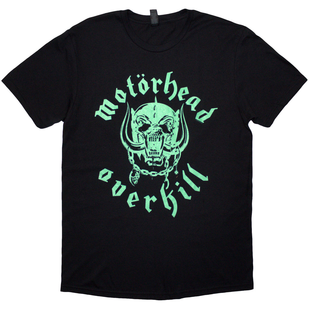 Motorhead Unisex T-Shirt: Overkill Lyric (Black) (Back Print)